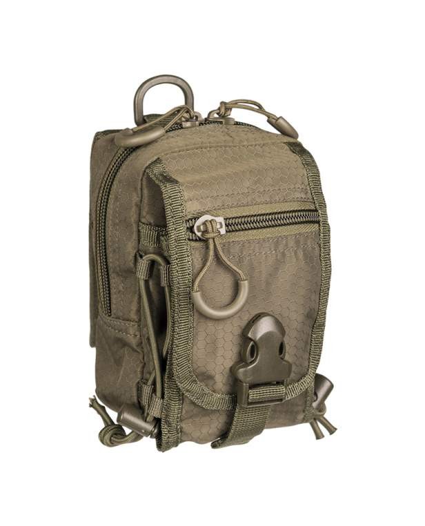 Billede af Sidetaske til skoletaske | til mobil, pung og nøgler - Army Grøn