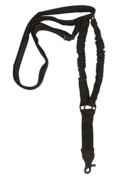 RIFFELREM | BLACK TACT. SLING WITH BUNGEE (1-POINT) - MIL-TEC
