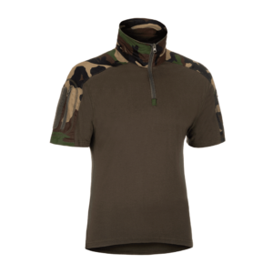 Combat Shirt Short Sleeve woodland camo 2