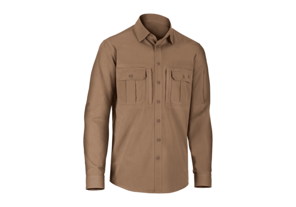 Langermet skjorte | PICEA SHIRT LS - Khaki - CLAWGEAR