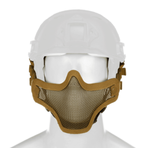 Halv ansiktsmaske i stål RASK versjon | TAN - Invader Gear
