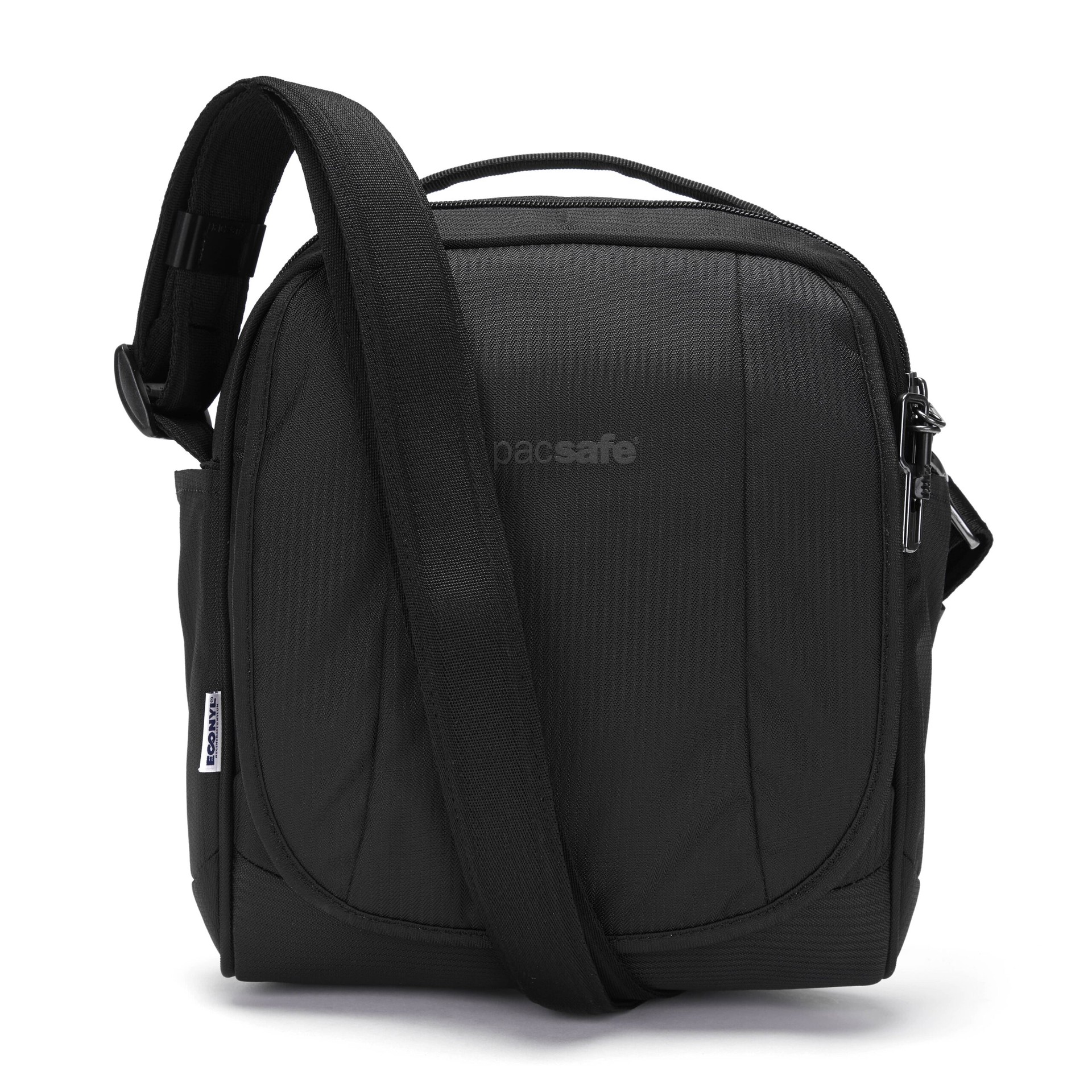 Pacsafe Metrosafe LS200 crossbody ECONYL® BLACK Skuldertaske 7L