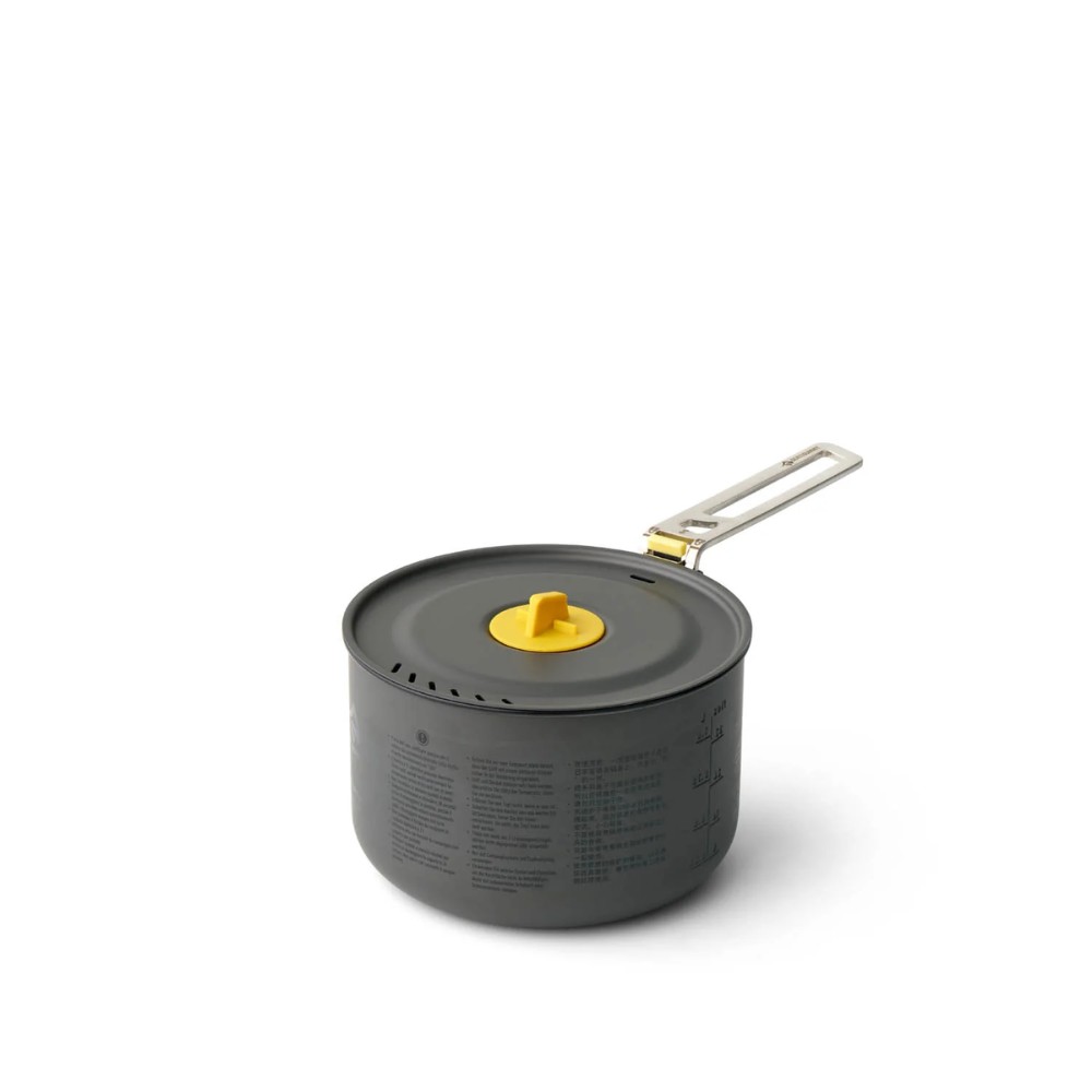 Sea to Summit Frontier Gryde 3 l - grå, non-stick aluminiumsgryde til friluftsliv