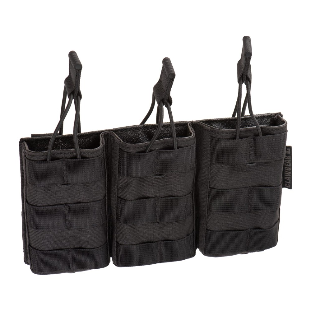 Clawgear 5.56mm Open Triple Mag Pouch Core Magasintaske - Black
