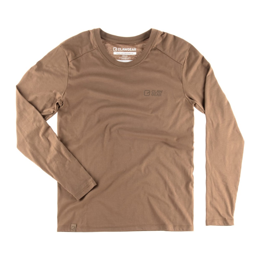 Clawgear Basic Tee LS Langærmet t-shirt - XXL - Coyote