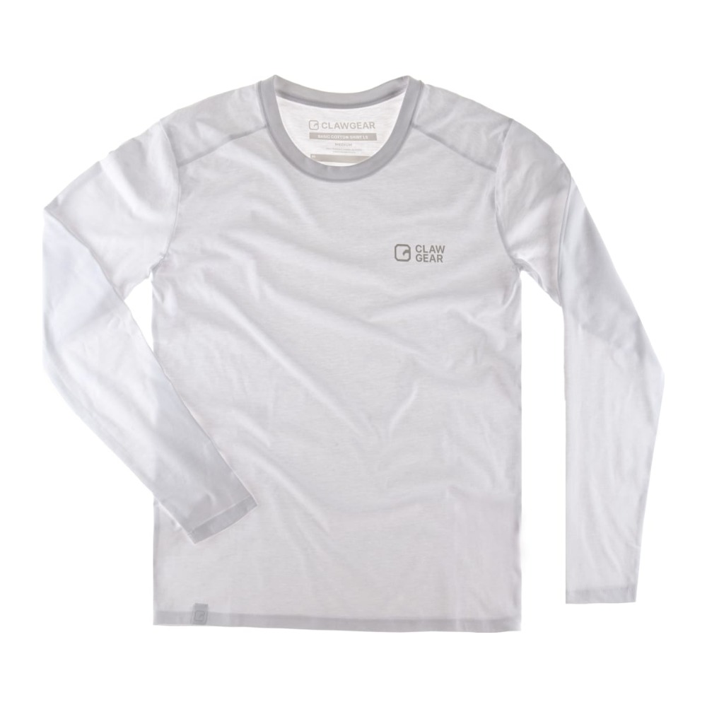 Clawgear Basic Tee LS Langærmet t-shirt - M - White