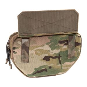 Clawgear Drop Down Velcro Utility Pouch MultiCam i MultiCam set fra en anden vinkel