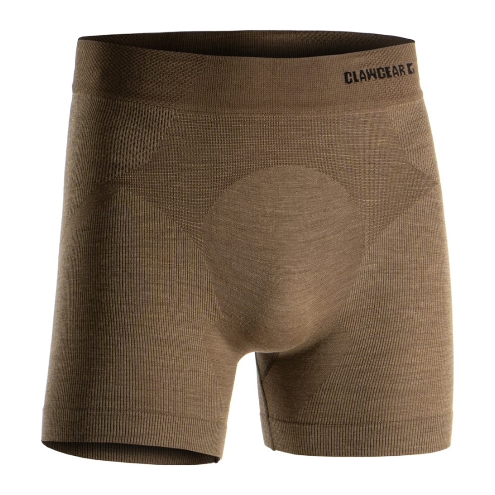 Clawgear Merino Seamless Boxer Boxershorts - M - Stonegrey Olive