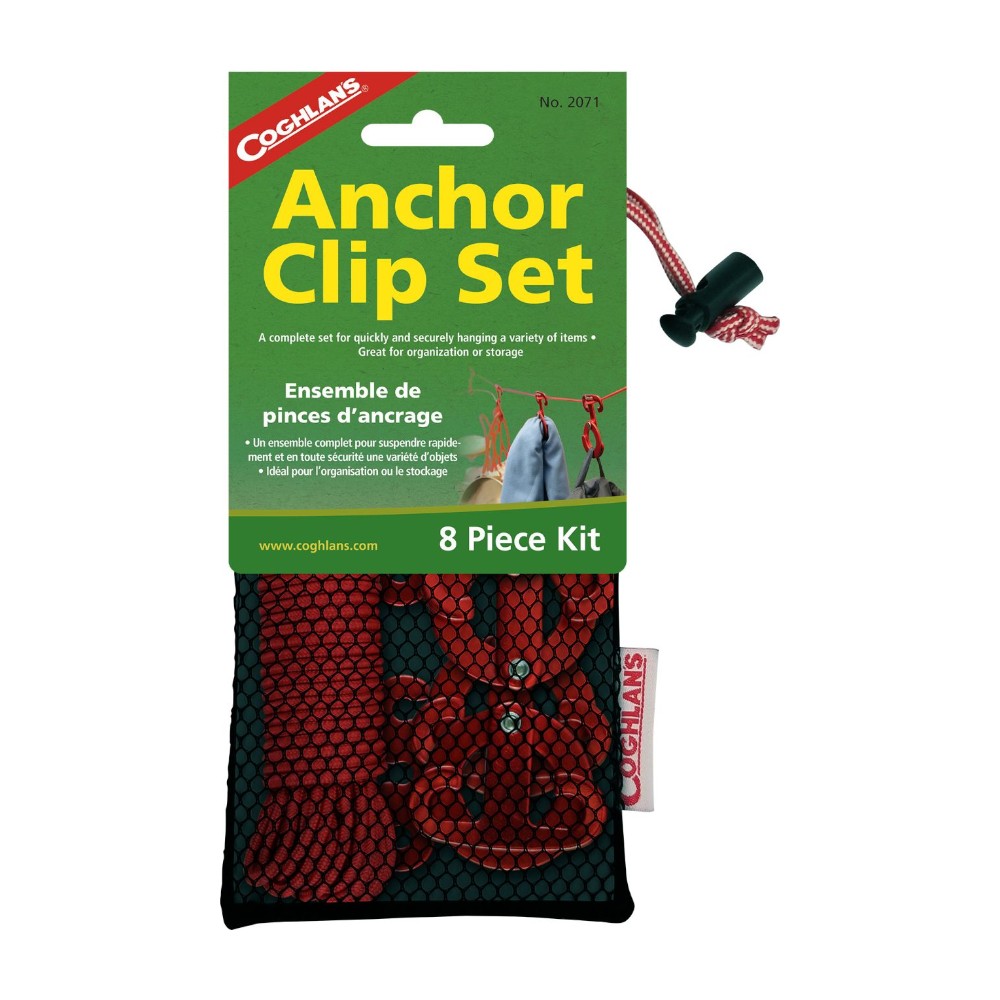 Coghlan's Anchor Clip Set Tørresnor med clips