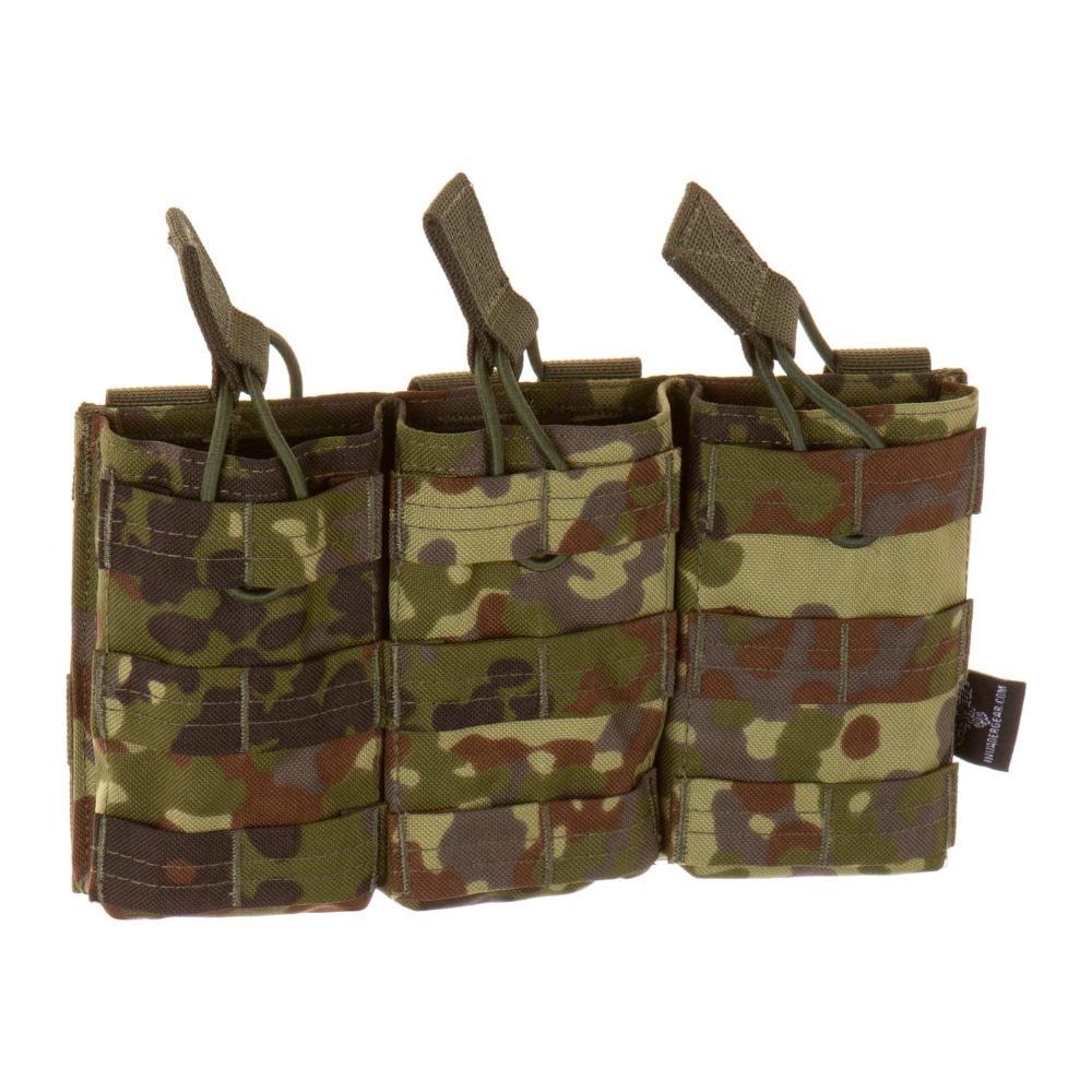 Invader Gear 5.56 Triple Direct Action Mag Pouch Magasintaske - Flecktarn