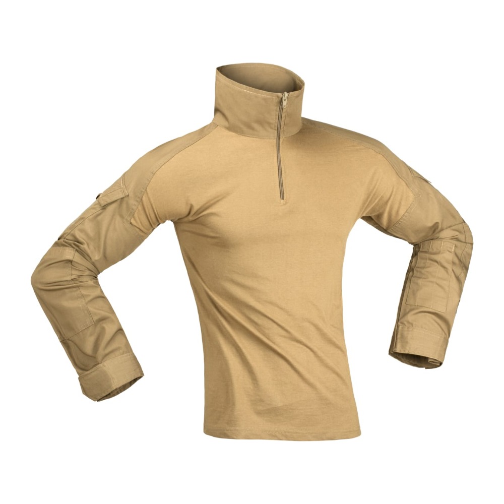 Invader Gear Combat Shirt Kampskjorte - XS - Coyote