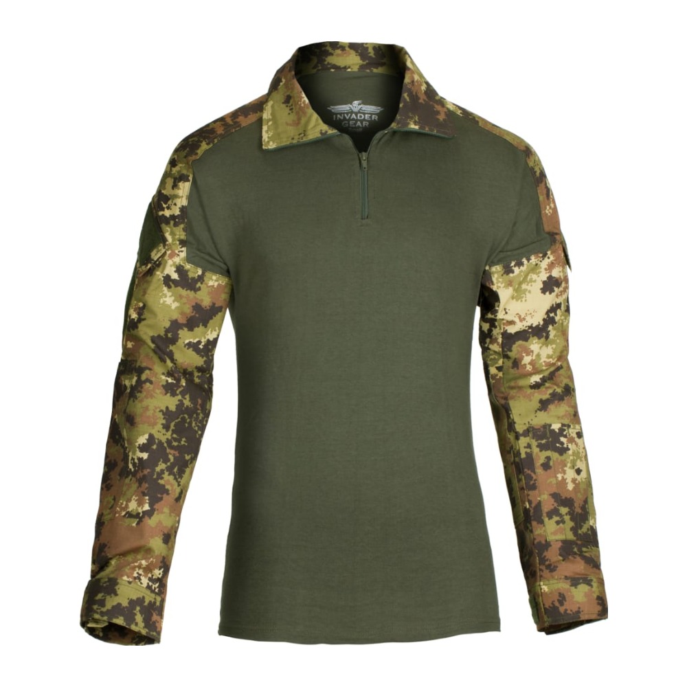 Invader Gear Combat Shirt Kampskjorte - XS - Vegetato