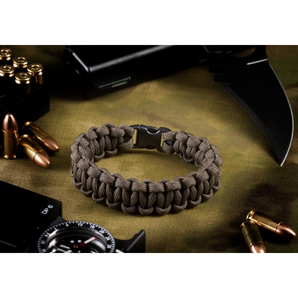 Invader Gear Paracord Bracelet Compact Paracord armbånd - Gun Grey