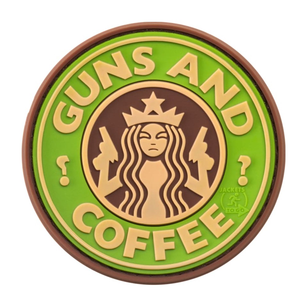 JTG Guns and Coffee Gummi patch - Green