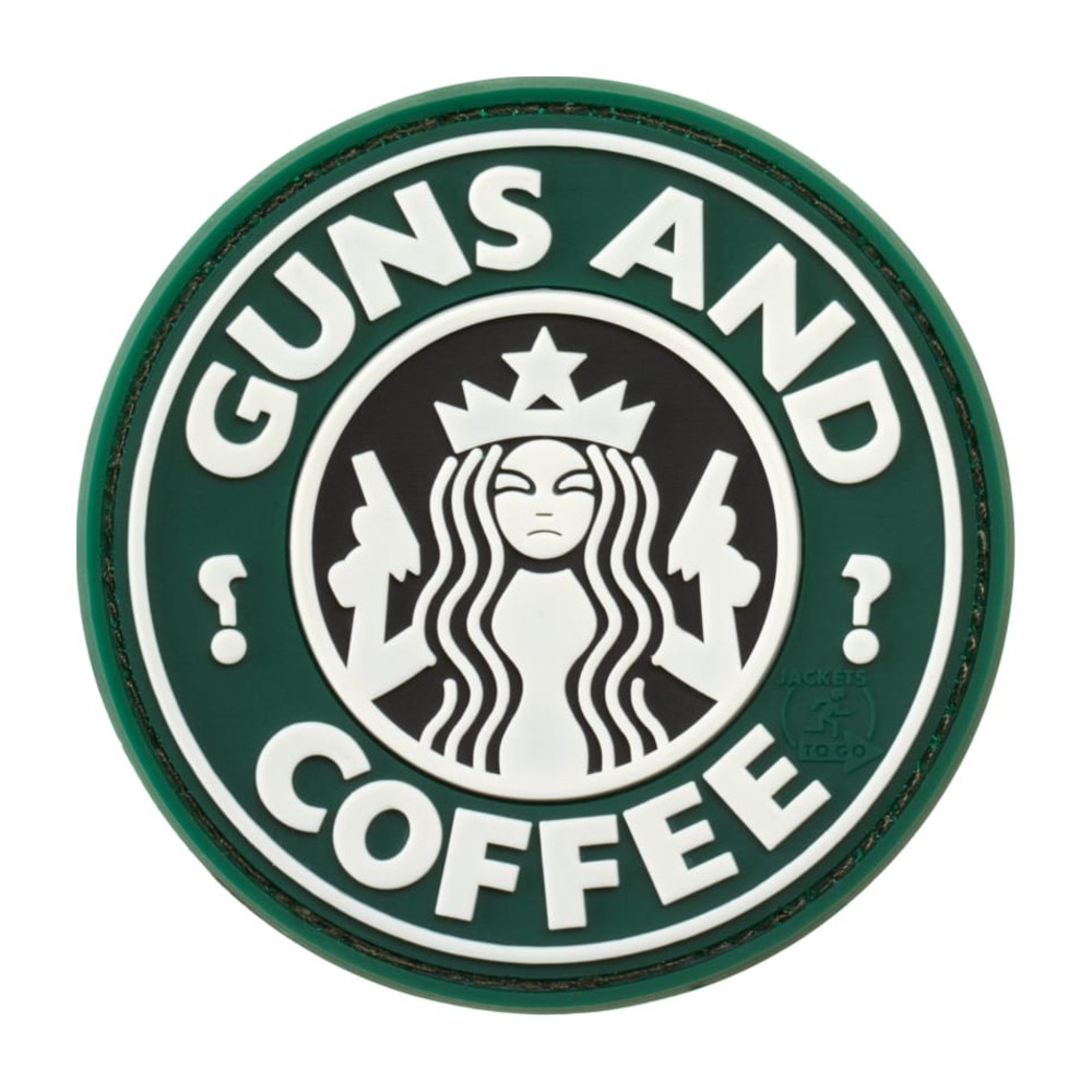 JTG Guns and Coffee Gummi patch - Multicolor