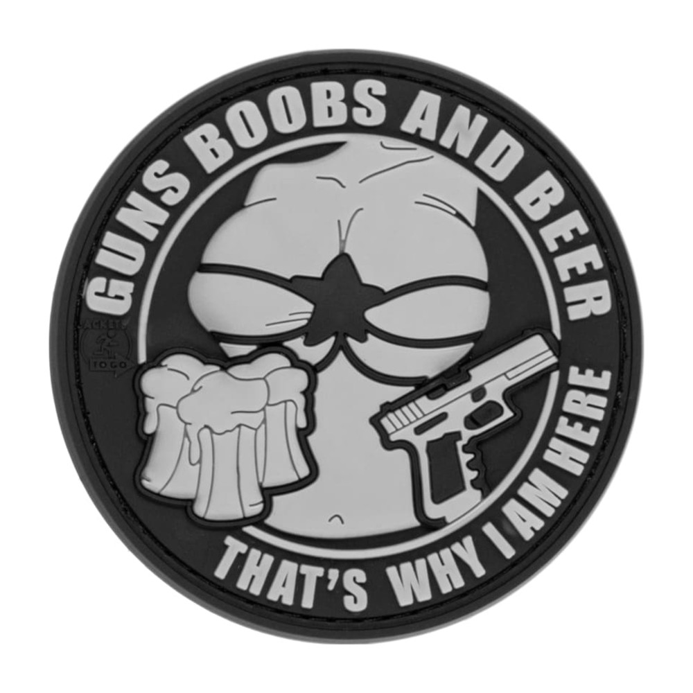 JTG Guns Boobs and Beer Gummi patch
