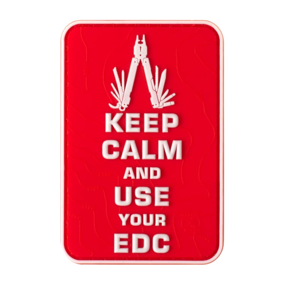 JTG Keep Calm EDC Gummi patch - Multicolor