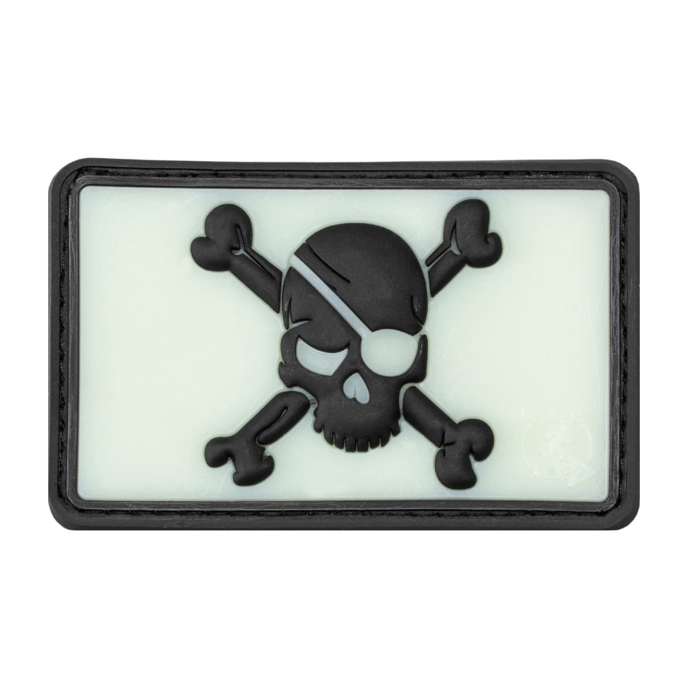 JTG Pirate Skull Gummi patch - Glow Back