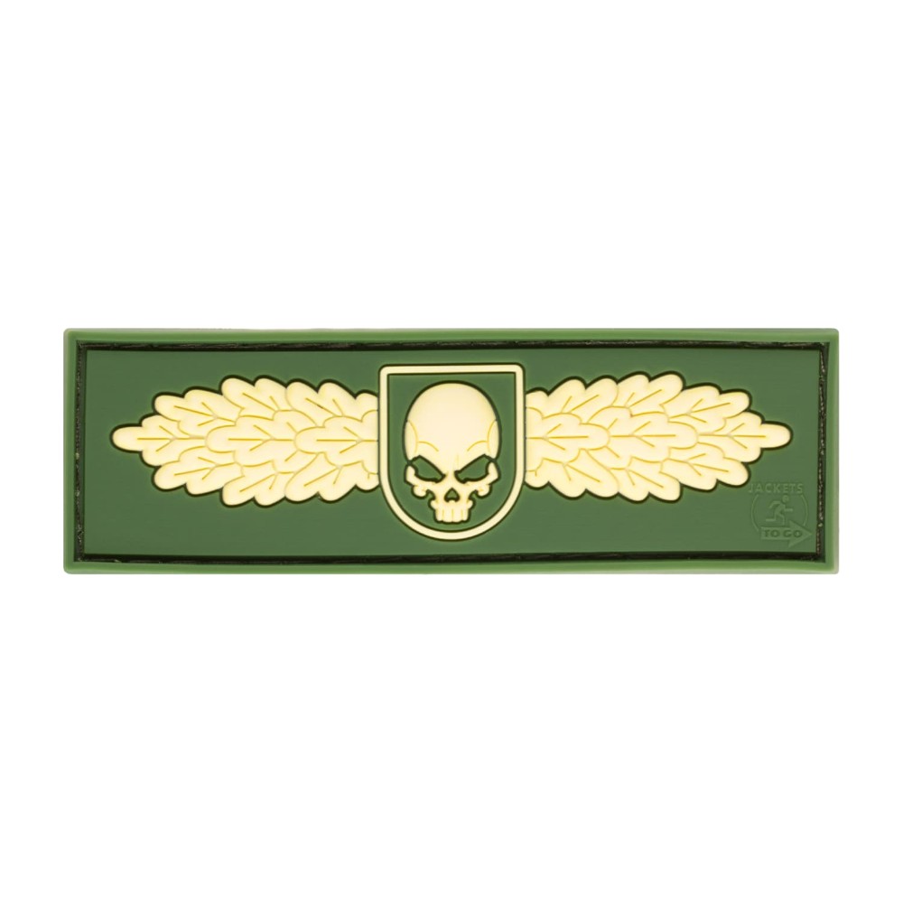 JTG SOF Skull Badge Gummi patch - Multicolor