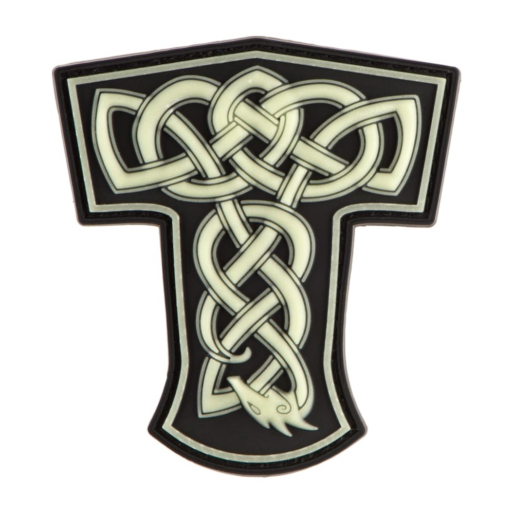 JTG Thors Hammer Dragon Gummi patch - Glow