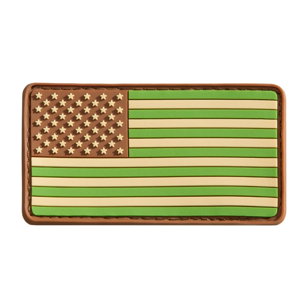JTG US Flag Gummi patch - Green
