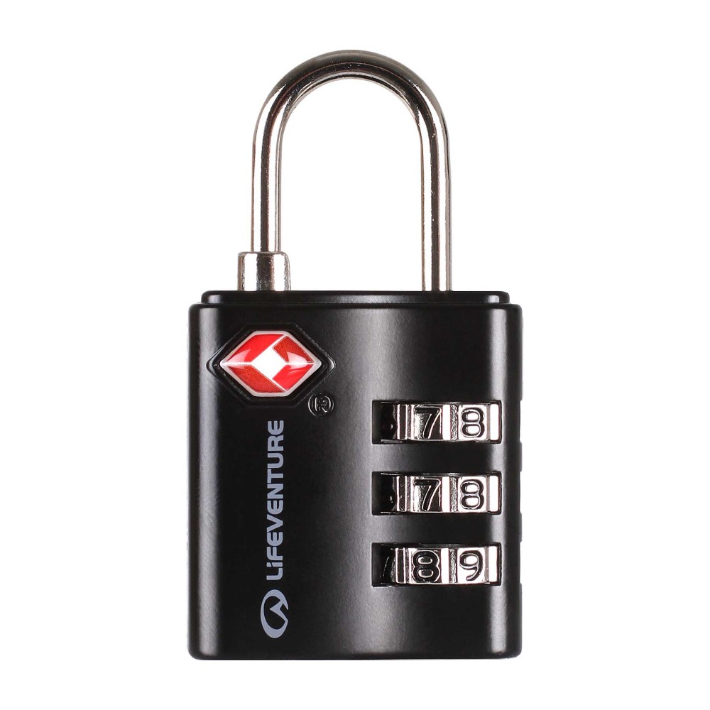 Lifeventure TSA Combi Lock Hængelås - Black