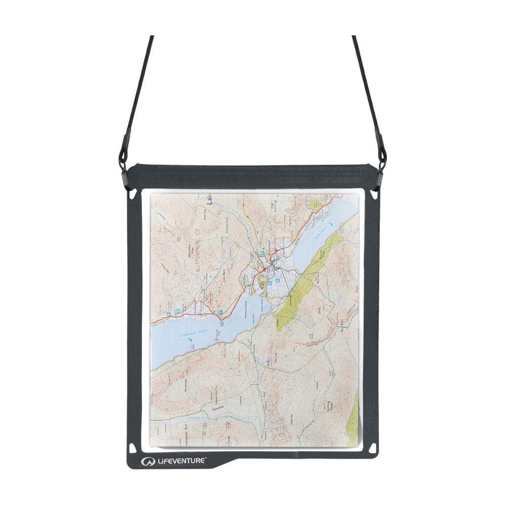 Lifeventure Waterproof Map Case Grey Kortlomme