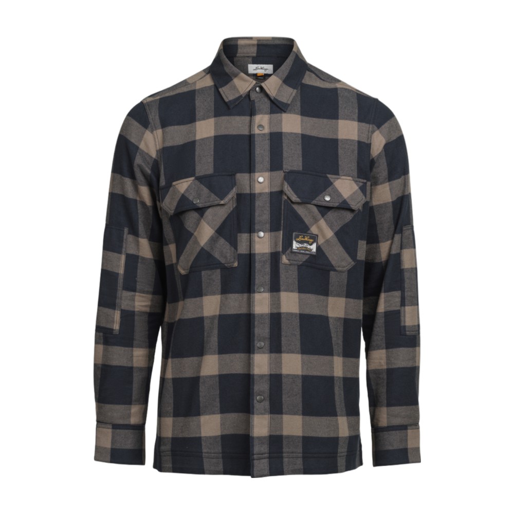 Lundhags Järpen Lumberjack Shirt Flannelskjorte - S - Black/Brown Clay