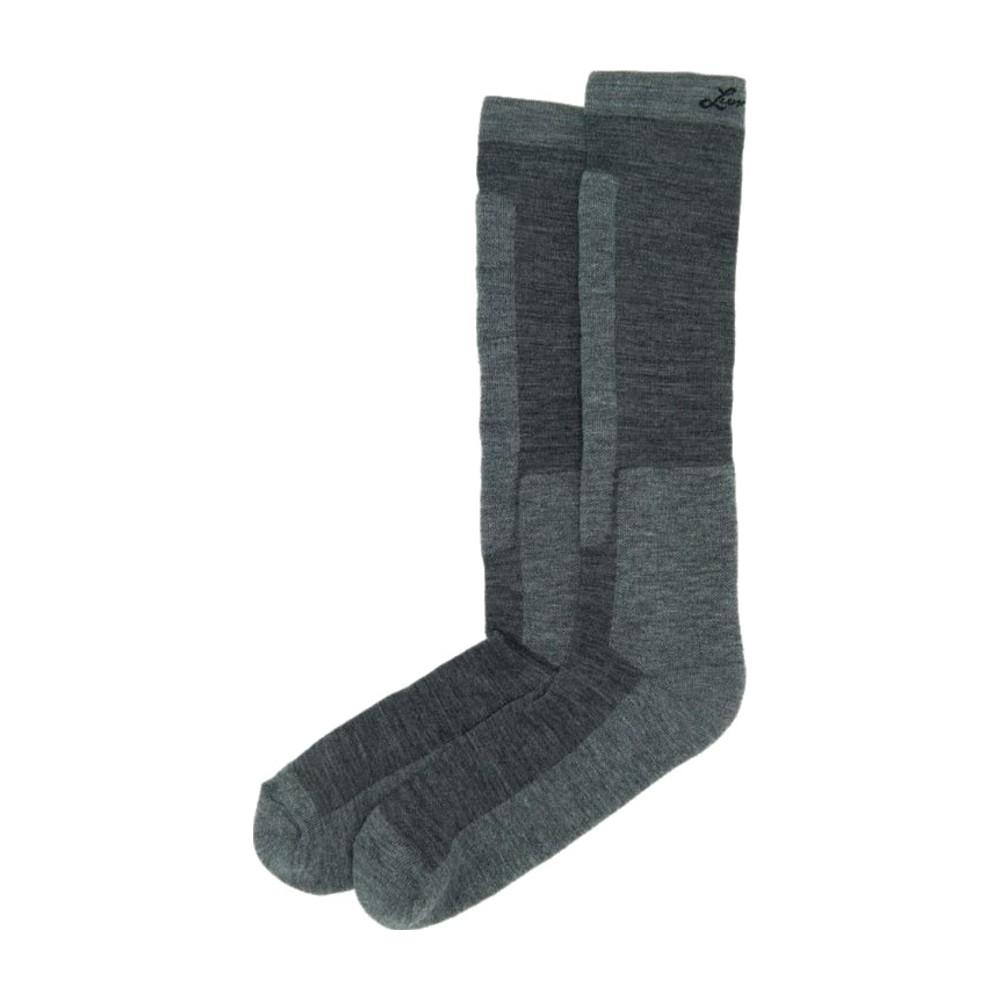 Lundhags Merino Trekking Sock High Vandresokker - 46-48 - Light Grey Melange