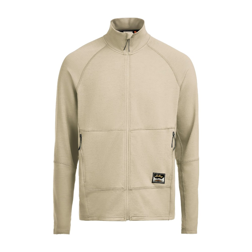 Lundhags Tived Merino Full Zip Ms Merino trøje herre - S - Sand