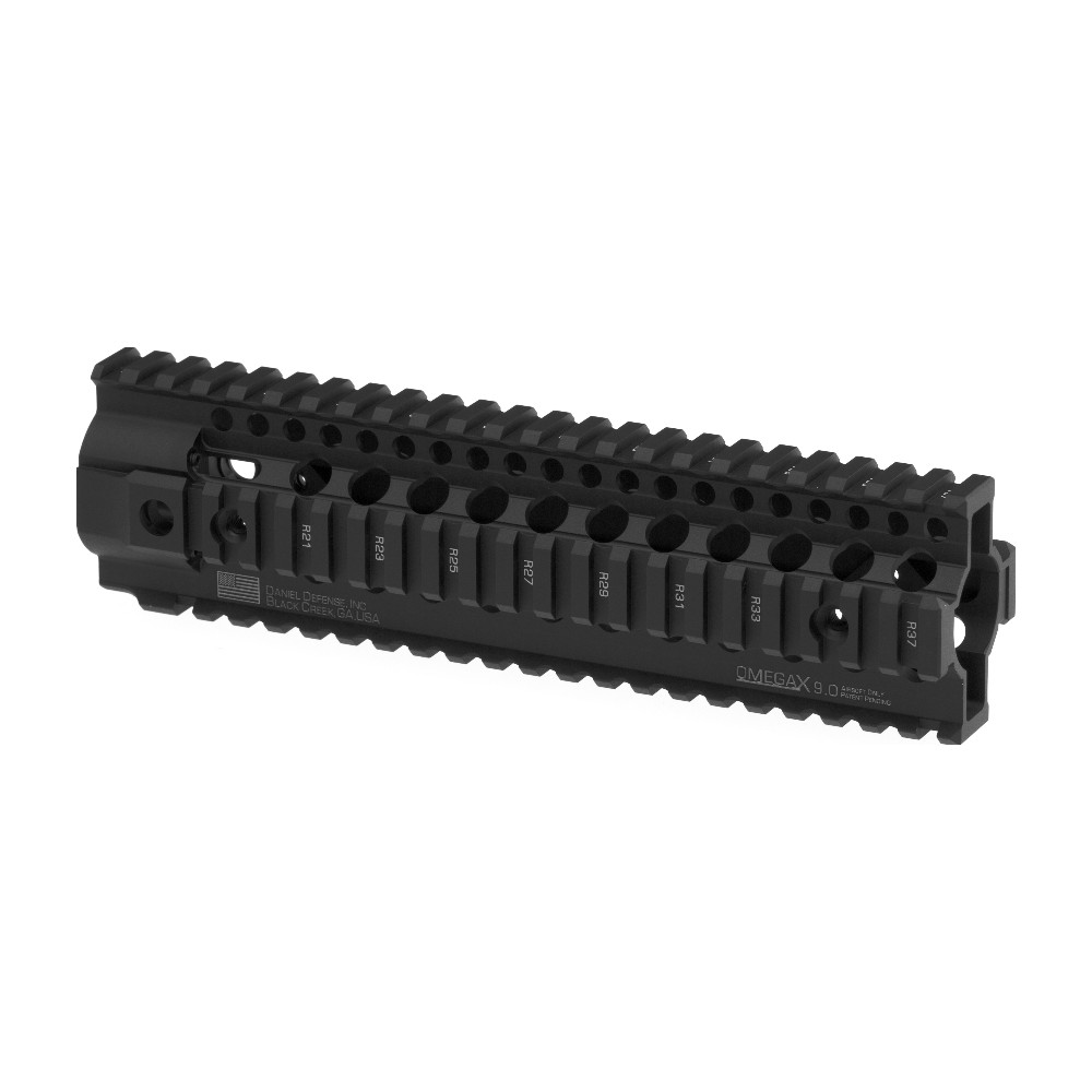 Madbull Daniel Defense 9 Inch OmegaX Rail Handguard med Picatinny-skinne - Black