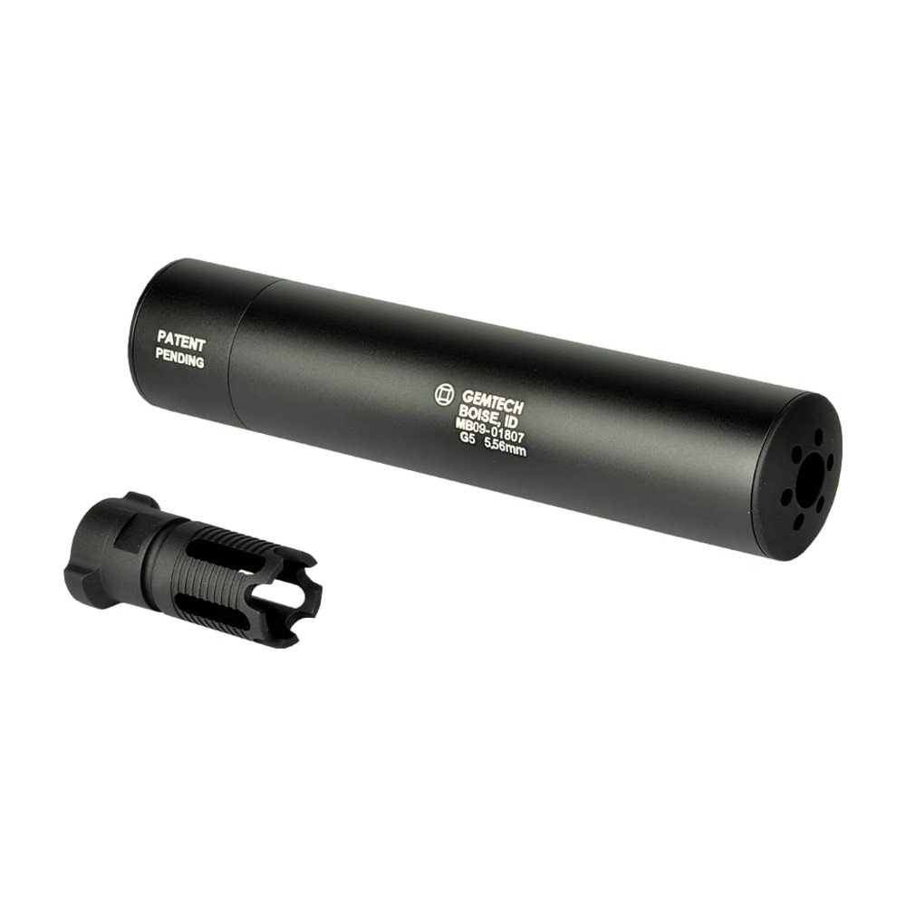 Madbull Gemtech G5 Silencer CCW Dummy-lyddæmper til softgun - Black
