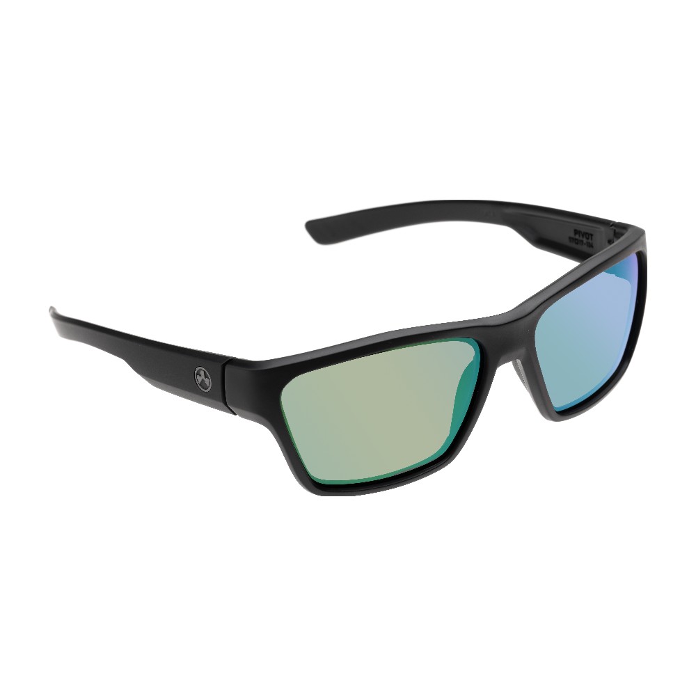 Magpul Pivot Solbriller - Black / High Contrast Violet Green Mirror Polarized