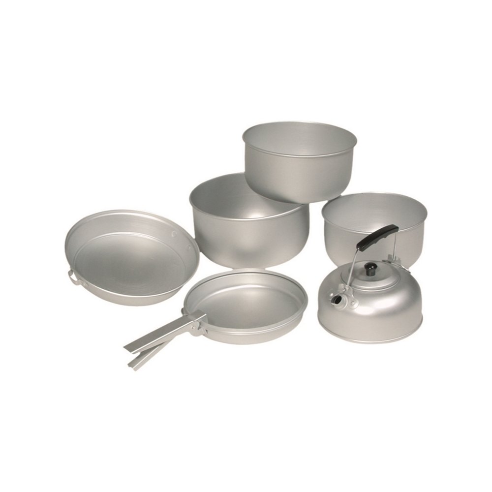 Mil-Tec  Alu Cook-Set 3 Pots Pan Tea Pot  Aluminium kogesæt
