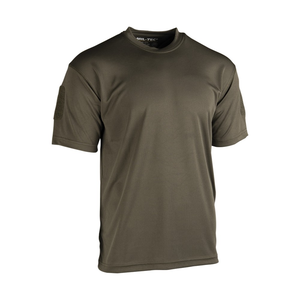 Mil-Tec Tactical T-Shirt Quickdry OD Grøn løbe t-shirt