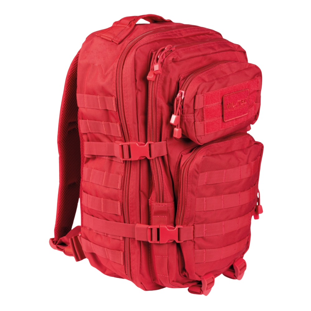 Mil-Tec US Assault Pack Large Rød rygsæk 36L