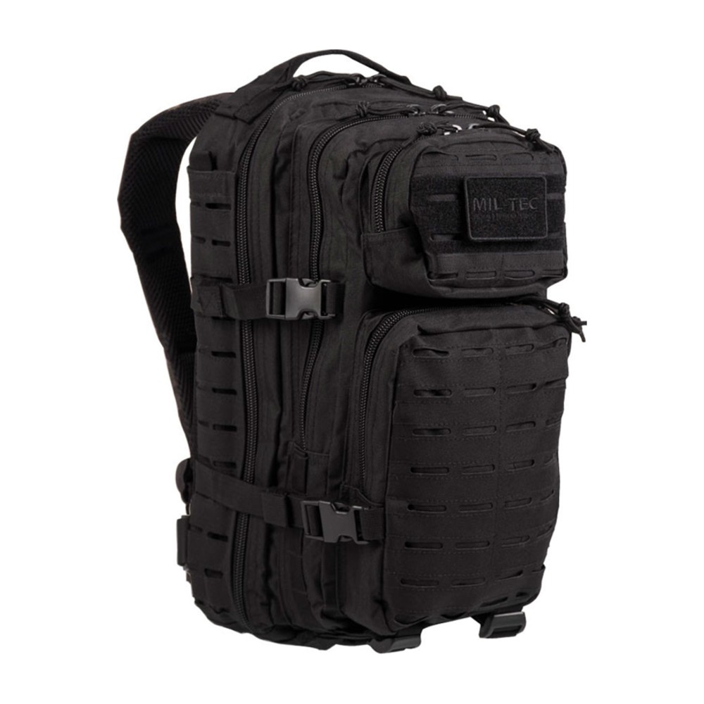 Mil-Tec US Assault Pack Small Laser Cut Rygsæk sort 20L