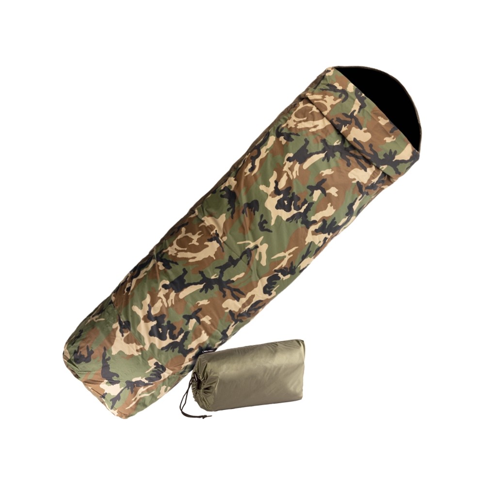 Mil-Tec 3-Layer Sleeping Bag Cover Woodland Sovepose cover
