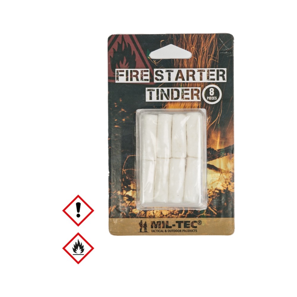 Mil-Tec Fire Starter Tinder 8 Pieces Tændbriketter