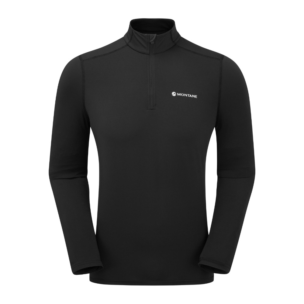 Montane Dart XT Zip Neck Baselayer med lynlås til herre - Black