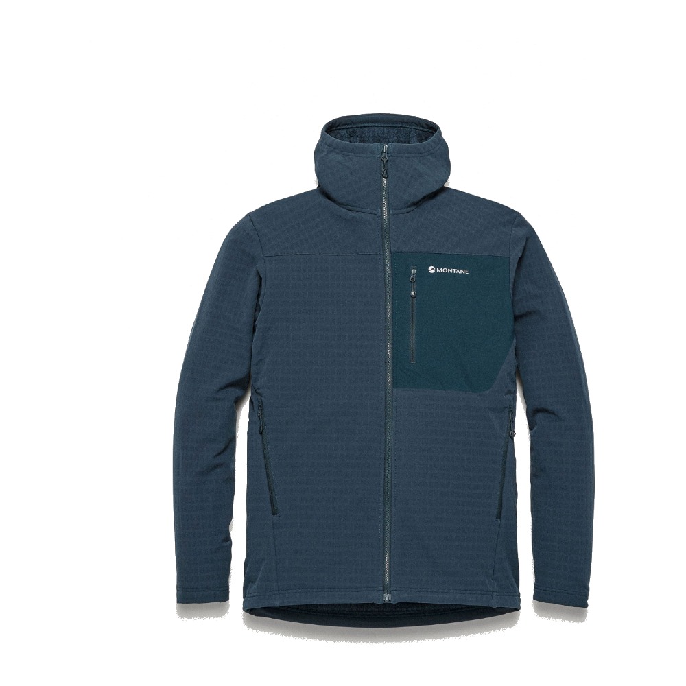 Montane Dura Hoodie Fleecejakke til herre - Eclipse Blue