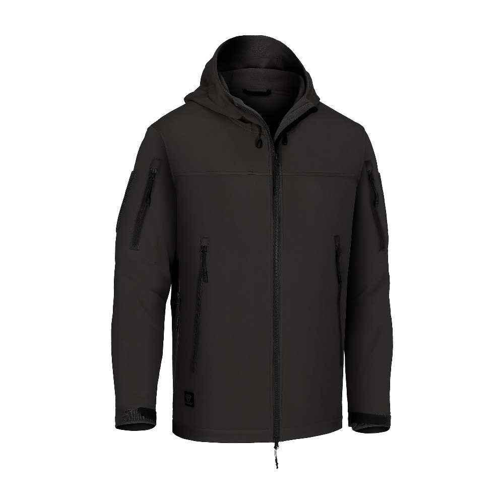Outrider Tactical T.O.R.D. Softshell Hoody AR Softshell jakke med hætte - XXXL - Black