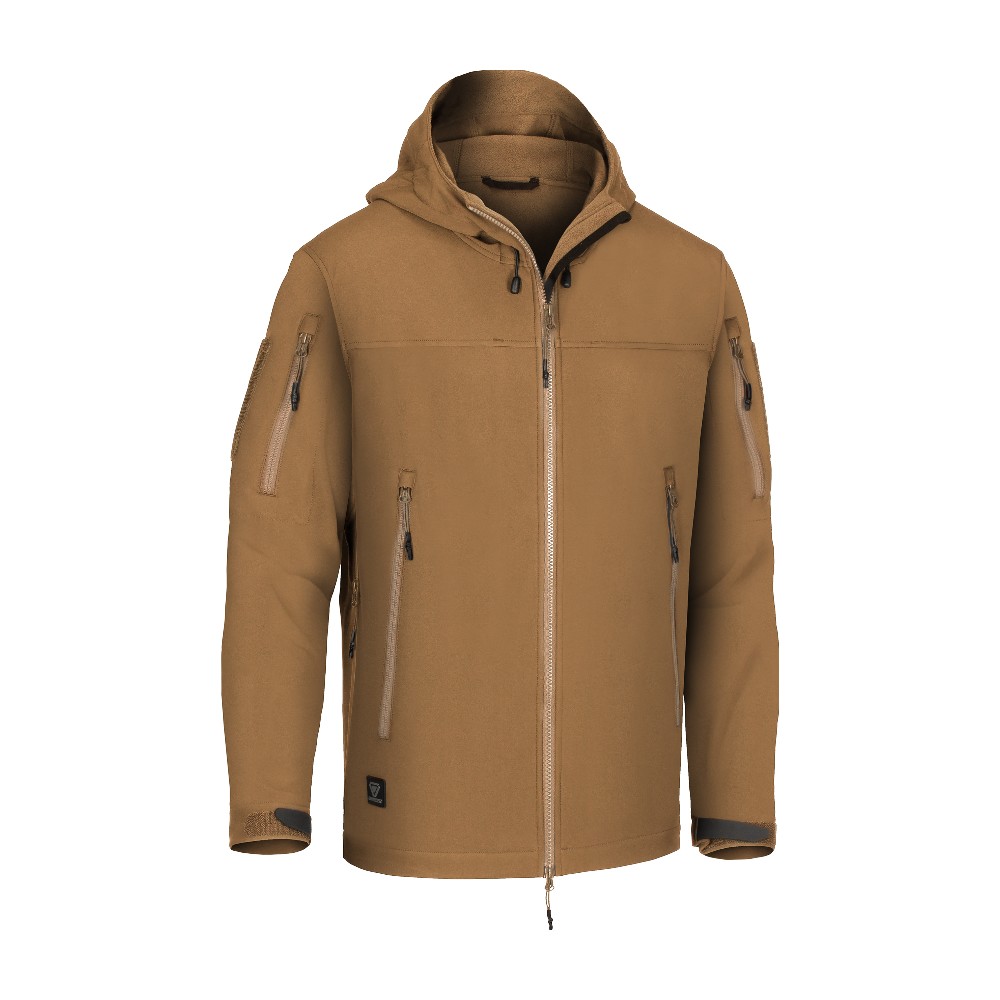 Outrider Tactical T.O.R.D. Softshell Hoody AR Softshell jakke med hætte - XXXL - Coyote