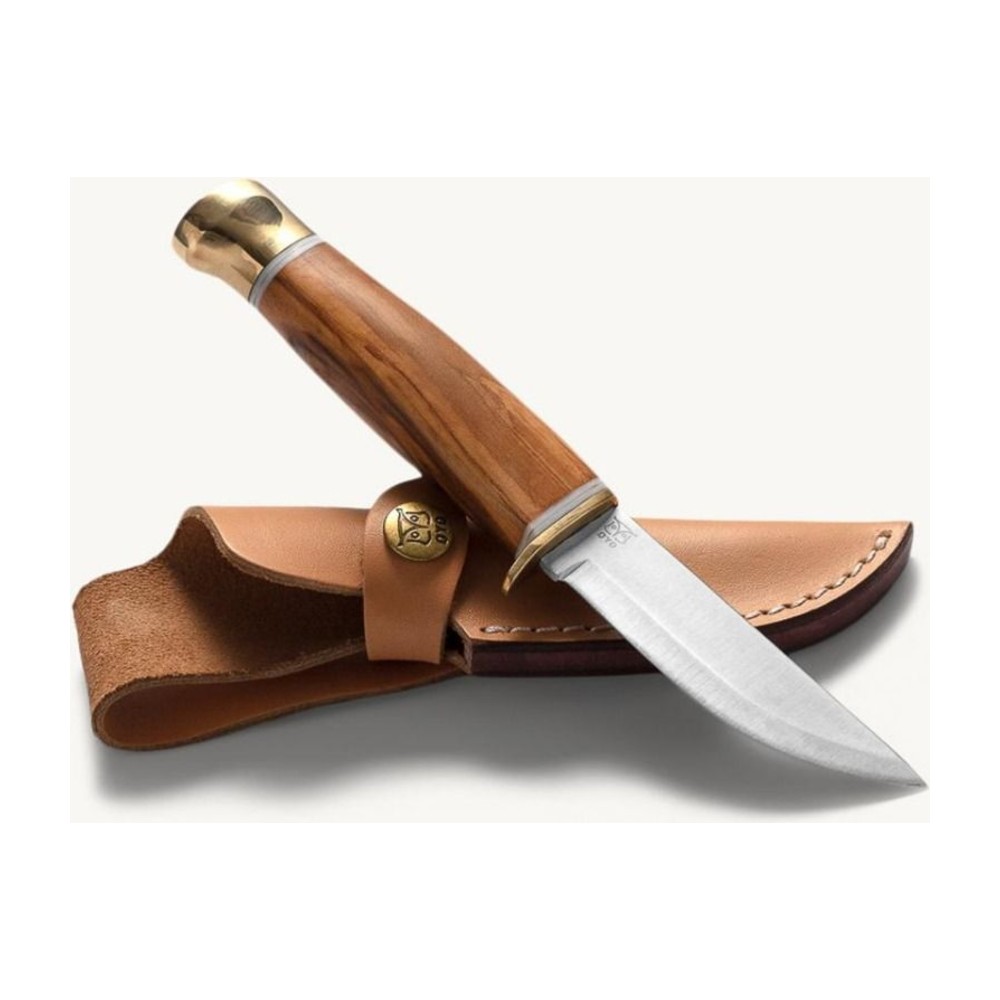 Oyo Jotunheimen Knife W/ Leather Sheath, outdoorkniv, beige