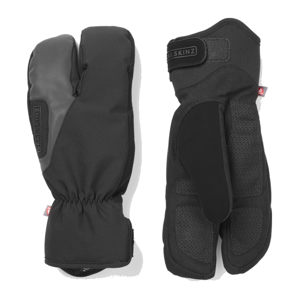 Sealskinz Barwick Vandtætte cykelhandsker - S - Black / Grey