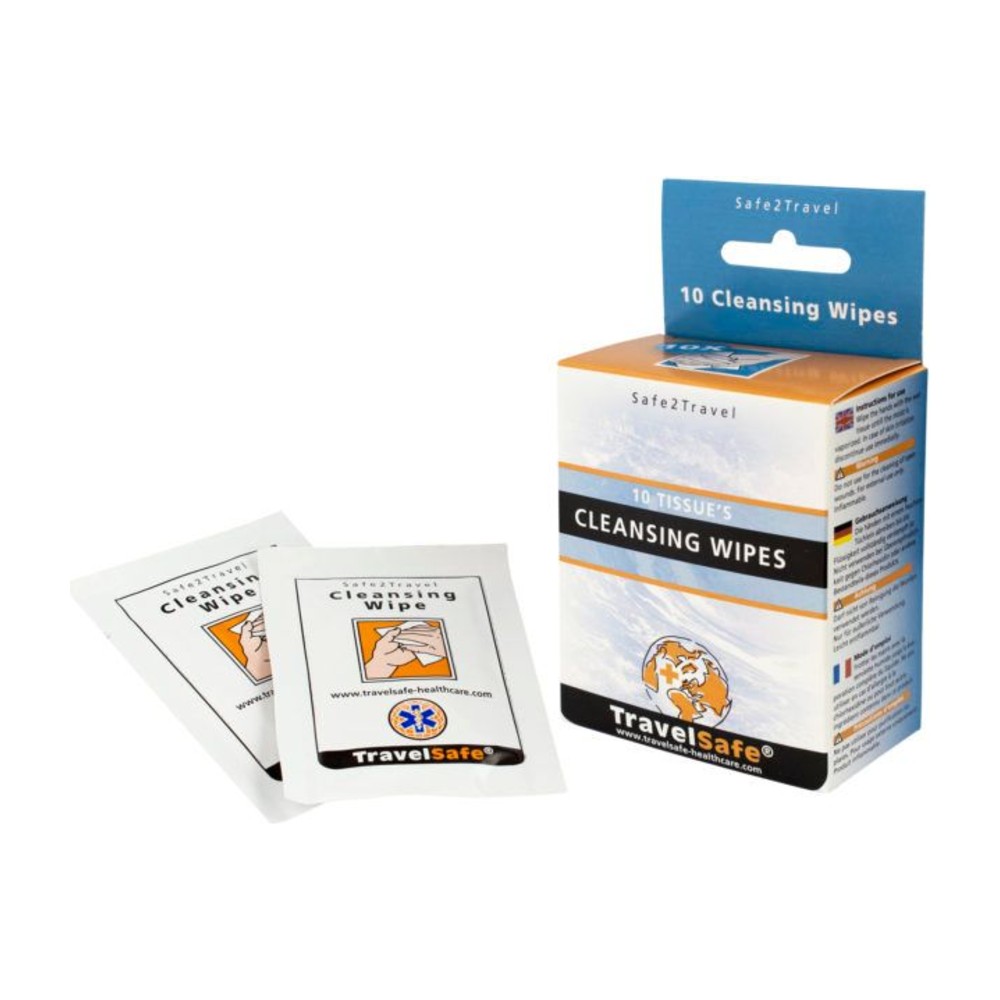 Travelsafe Cleansing Wipes (10 Pcs.) - Rengøring