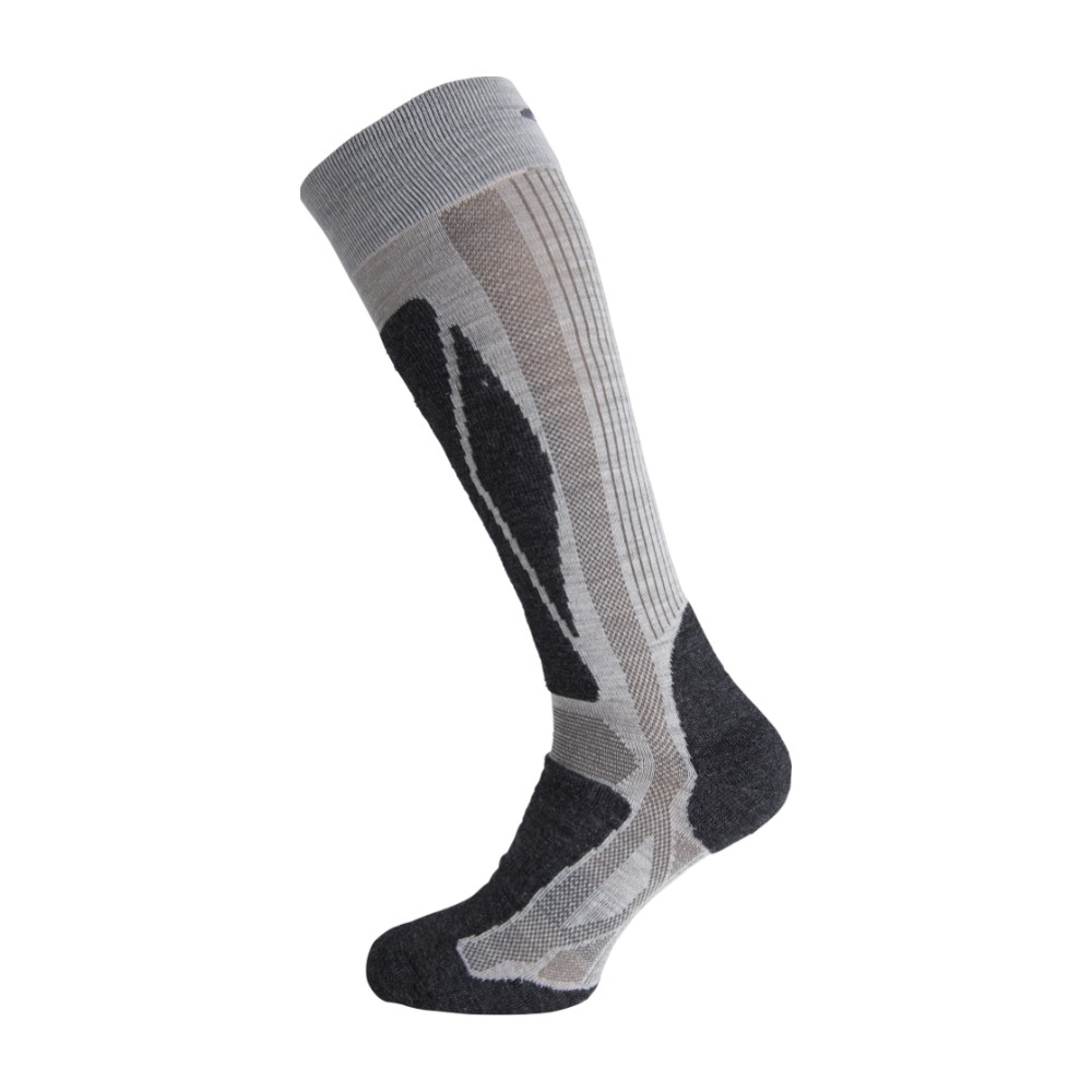 Ulvang Rav Alpine Skisokker - 40-42 - White/Charcoal Melange