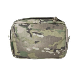 Warrior Large Horizontal MOLLE Pouch i MultiCam set forfra med lynlås