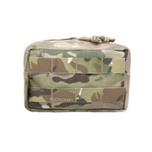 Warrior Small Horizontal MOLLE Pouch i MultiCam set forfra